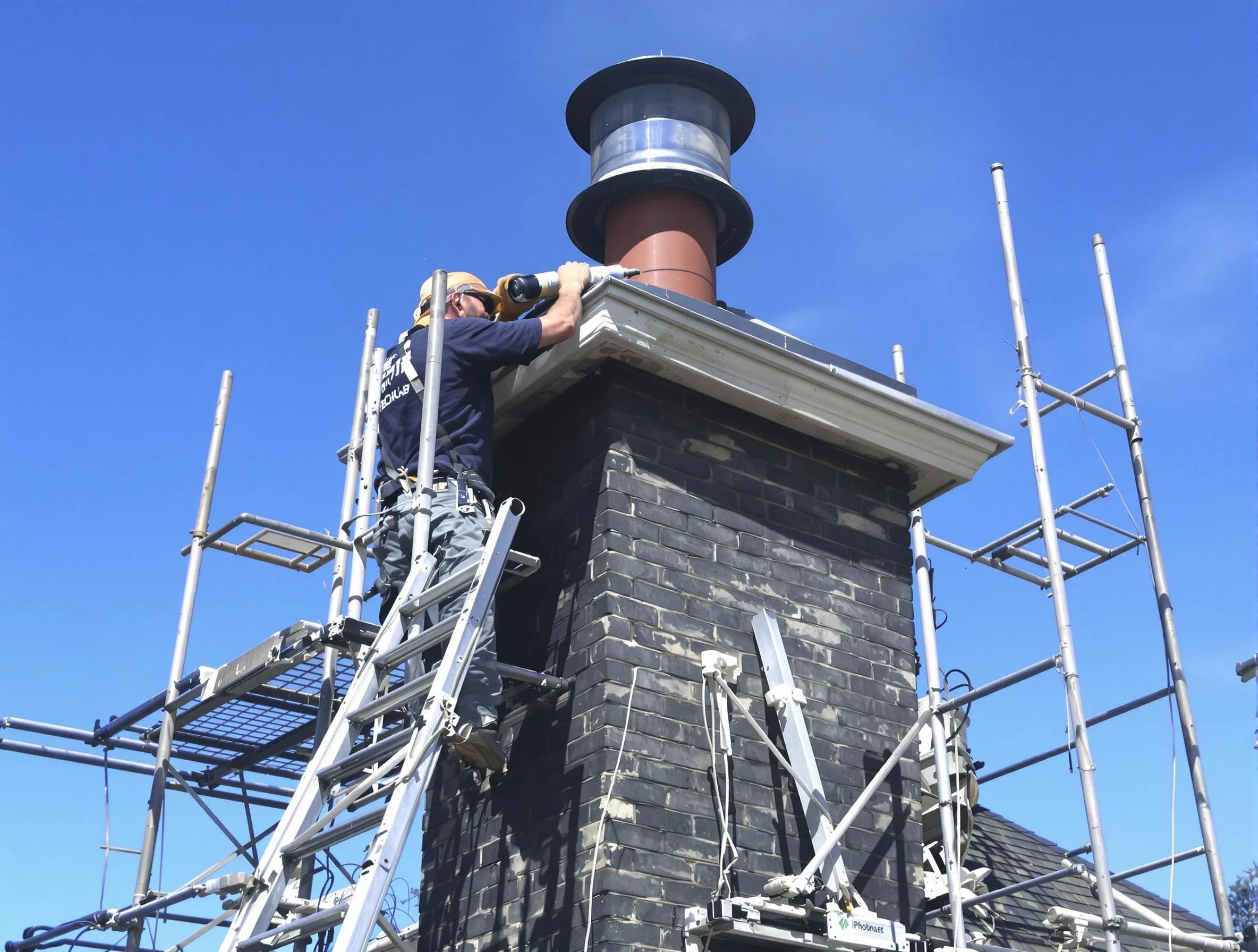 Sturdy chimney crown finished by Bethany Chimney Sweep in Bethany, OK