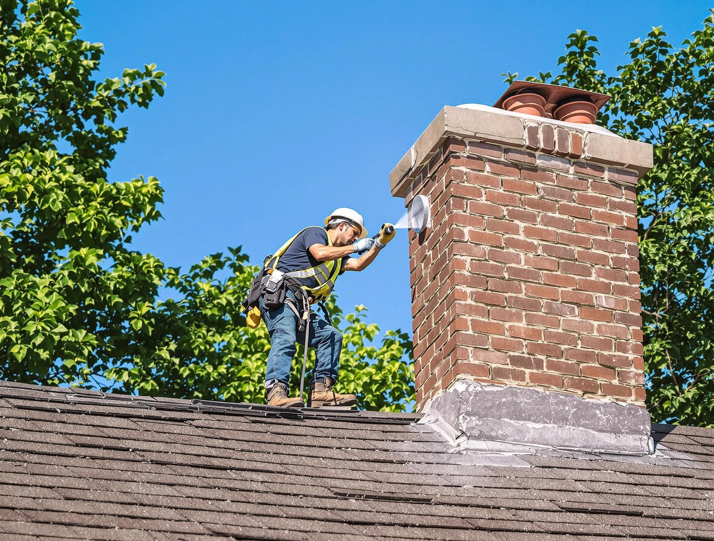 Bethany Chimney Sweep performing an inspection with advanced tools in Bethany, OK