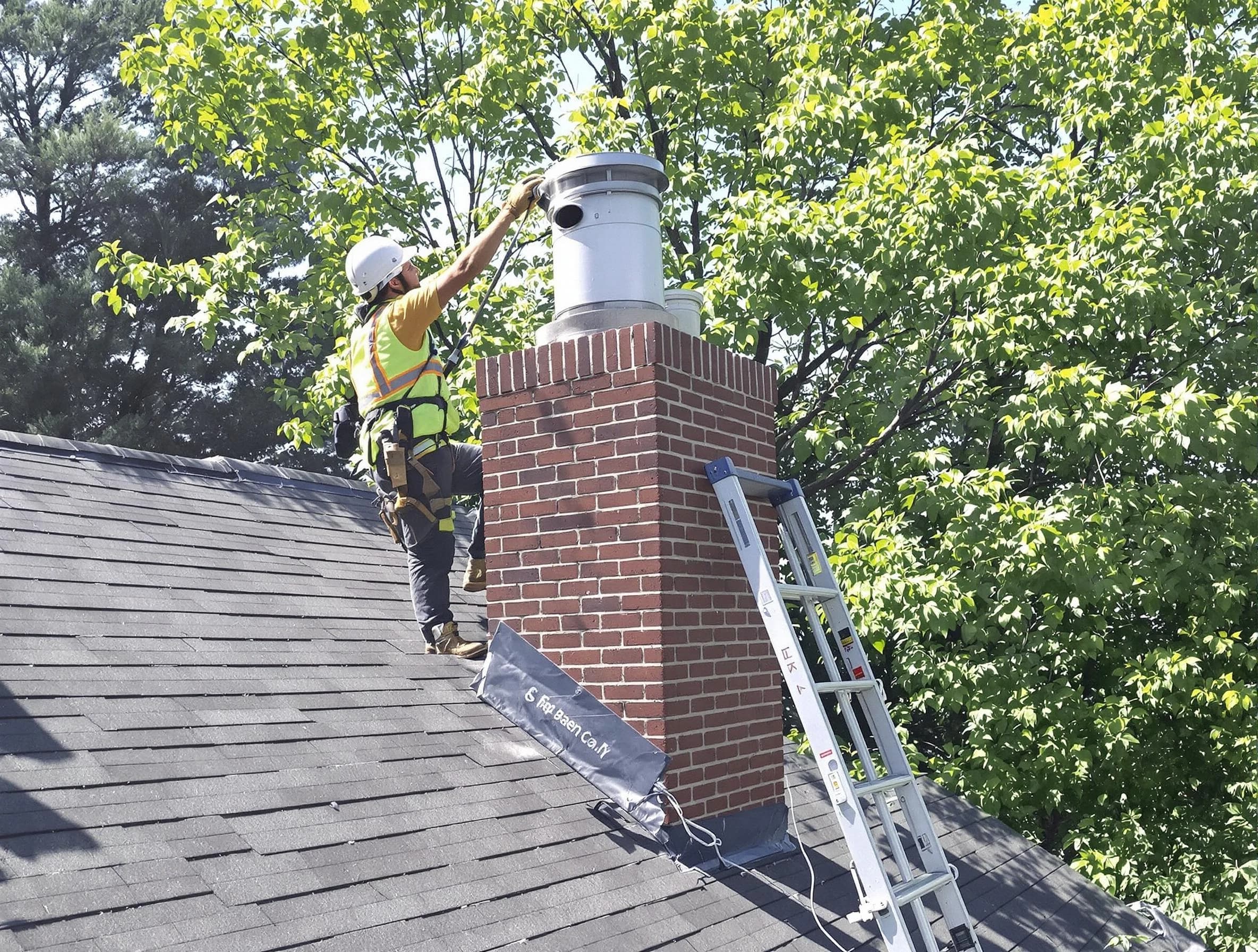 Chimney liner inspection by Bethany Chimney Sweep in Bethany, OK