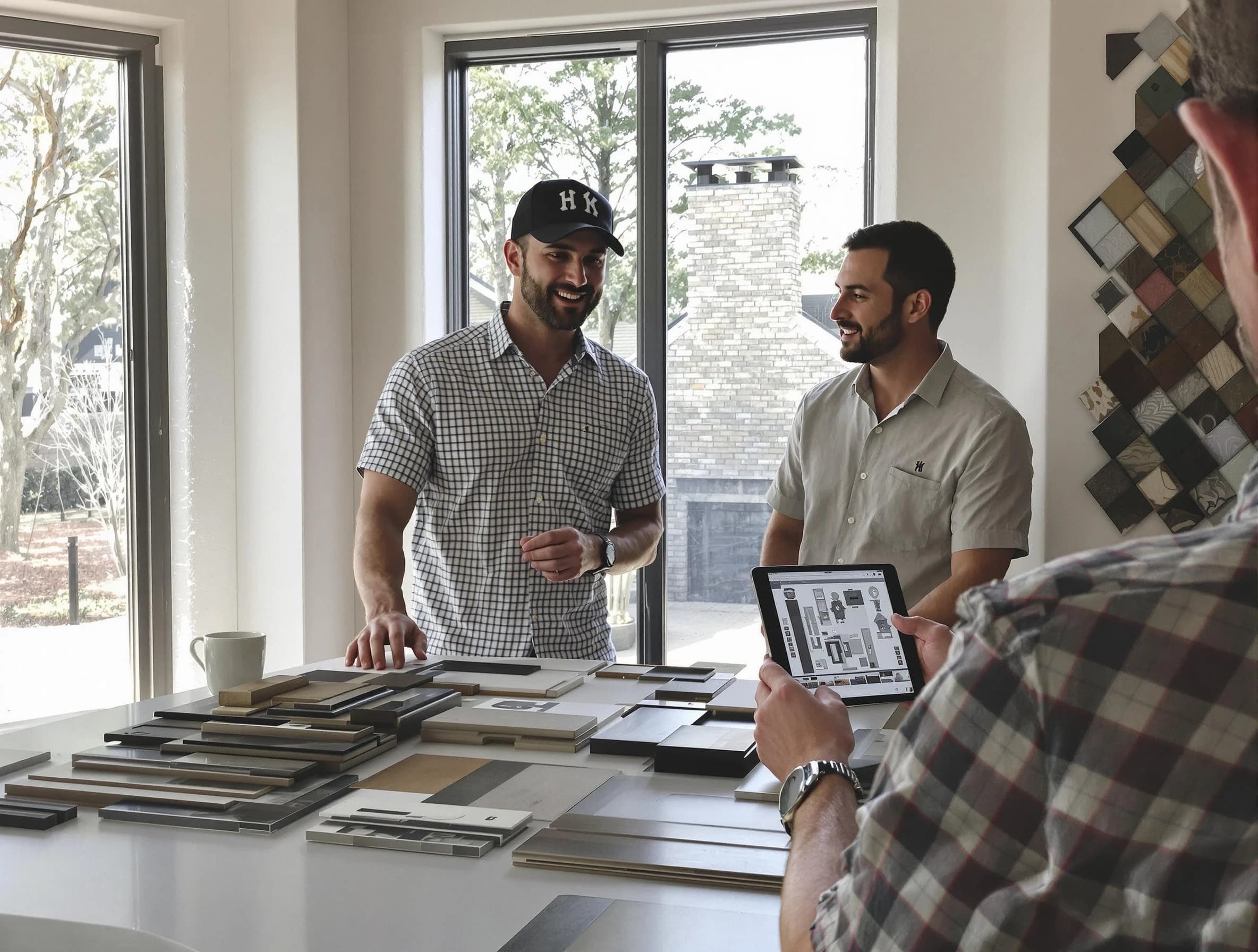 Bethany Chimney Sweep remodeling a chimney and fireplace in Bethany, OK