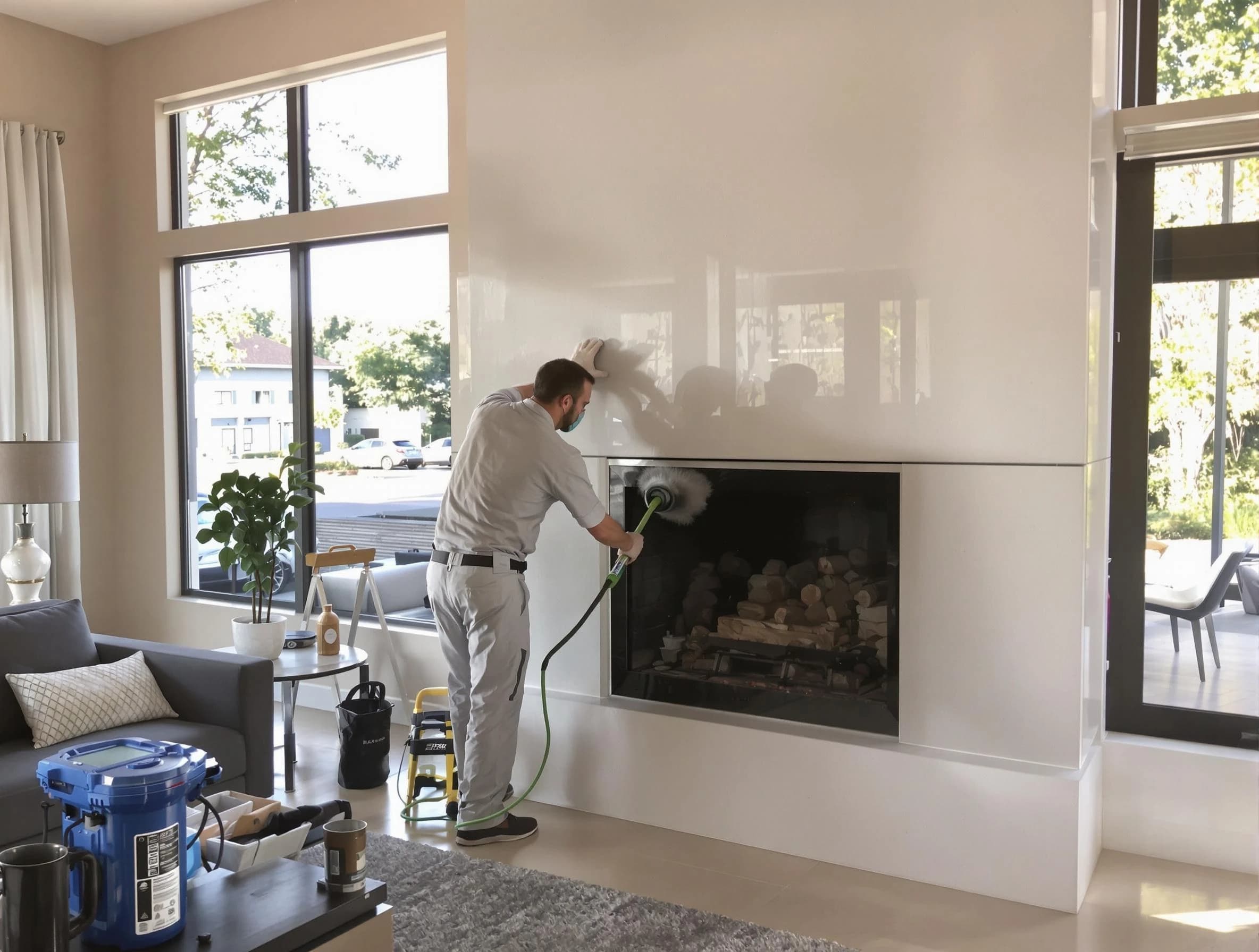 Bethany Chimney Sweep performing thorough soot removal in Bethany, OK