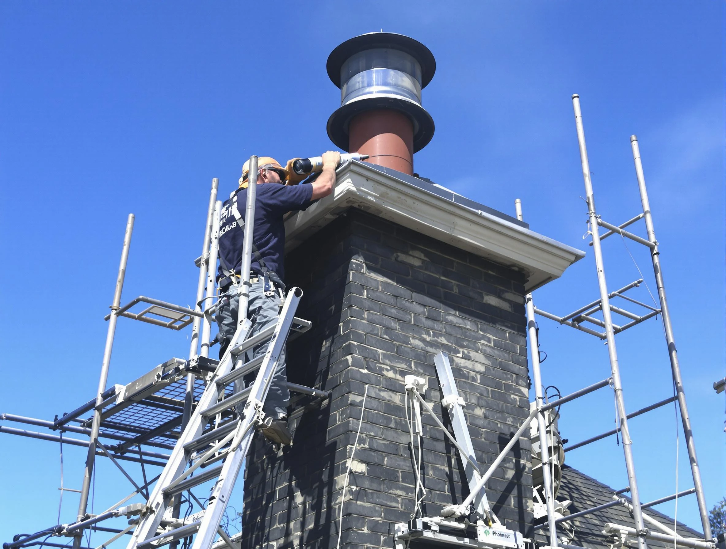 Sturdy chimney crown finished by Bethany Chimney Sweep in Bethany, OK