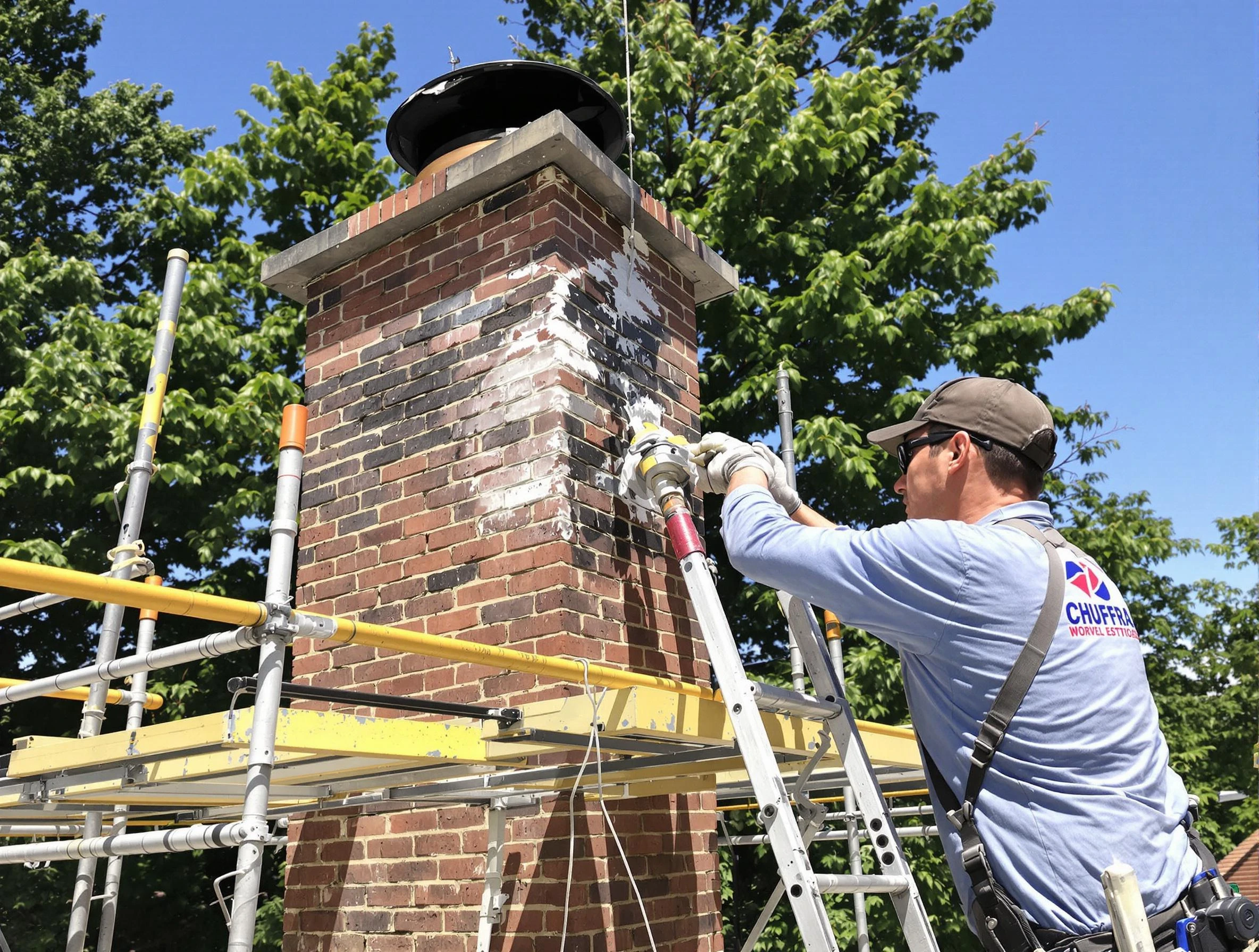 Structural chimney repair by Bethany Chimney Sweep in Bethany, OK