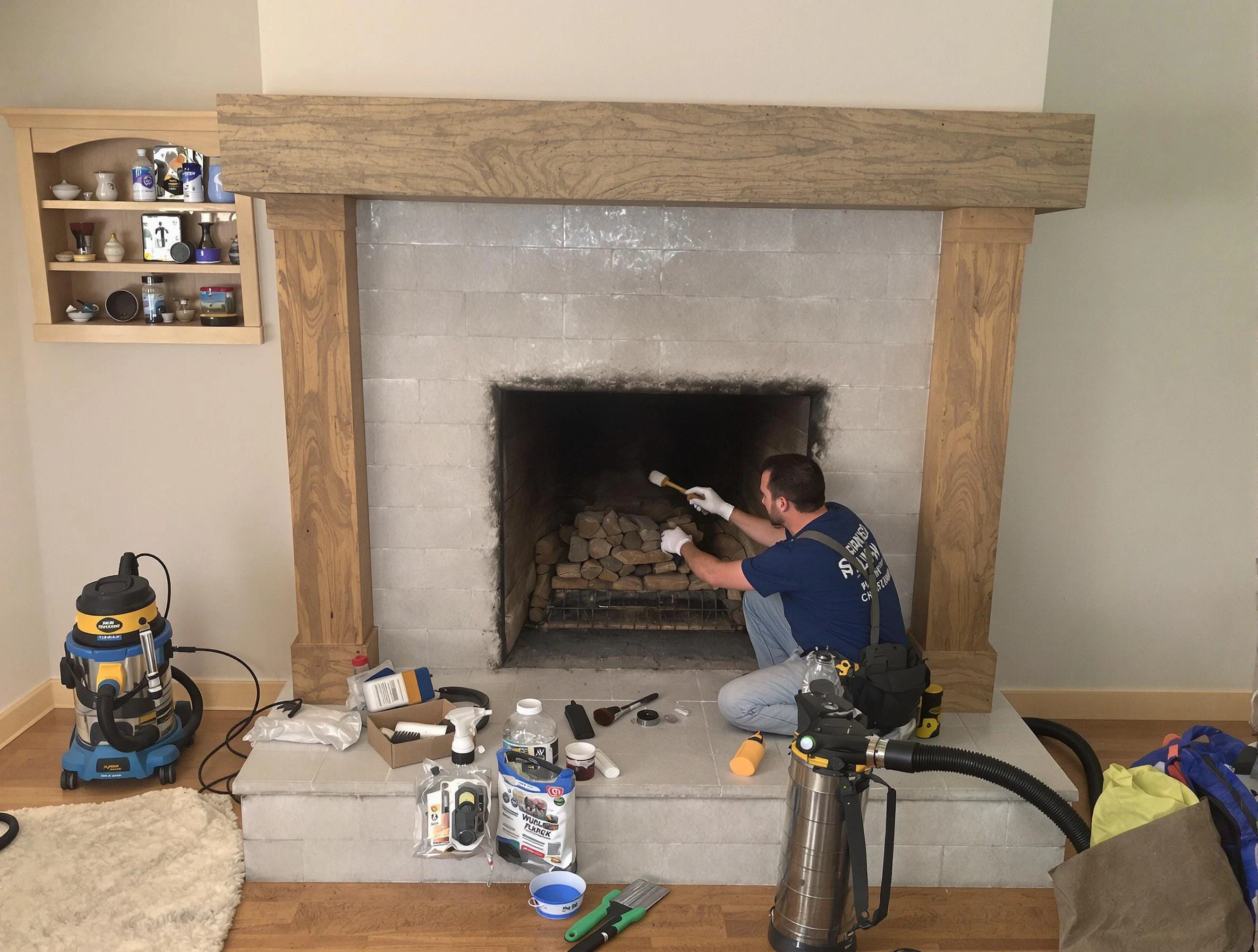 Detailed creosote removal process by Bethany Chimney Sweep in Bethany, OK
