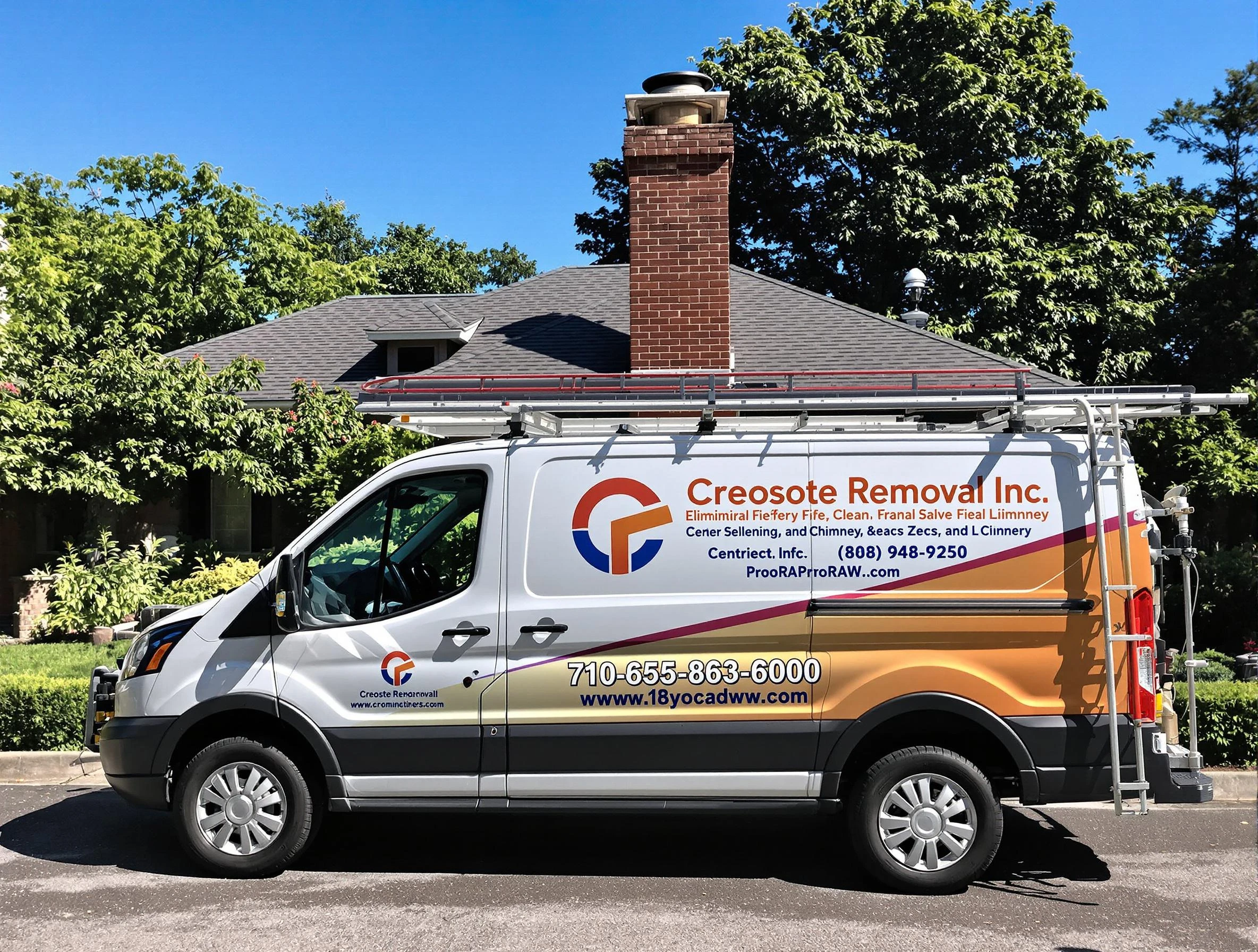 Bethany Chimney Sweep technician removing creosote safely in Bethany, OK